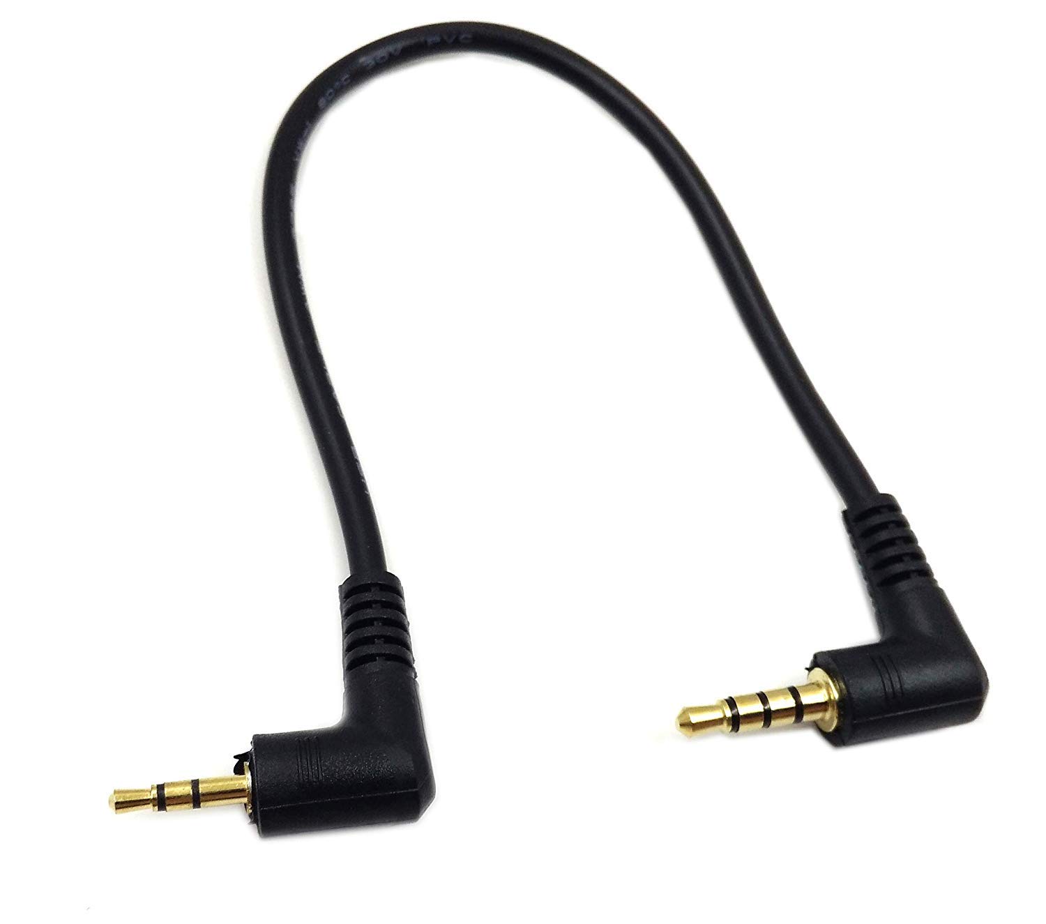 Mono TRS TRRS Stereo Plug  Aux Cable Angle 3.5mm 4 Pole to 2.5mm 3 Pole  Headset Stereo Audio Aux Extender Stereo Jack Cable