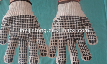 wholesale cheap safety gloves polyester protective work safety gloves