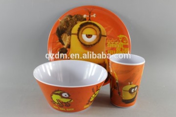 3pcs Melamine children Tableware set