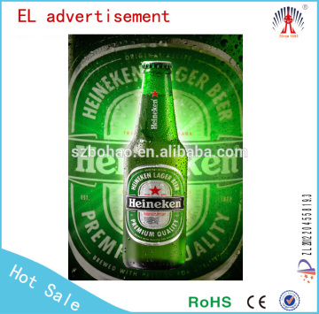 innovative el outdoor advertising/paint el advertisement/el flashing beer advertising