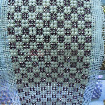 Pearl and rhinestone trimmings Ribbon Mesh for Sew-on