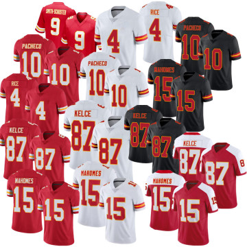 Kansas City Chiefs Jerseys: Patrick Mahomes, Travis Kelce, Pacheco, Rice, Butker Limited Stitched Shirts