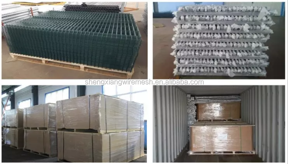 Low Price Triangle Bends Wire Mesh Fence Net Green 3D Fence