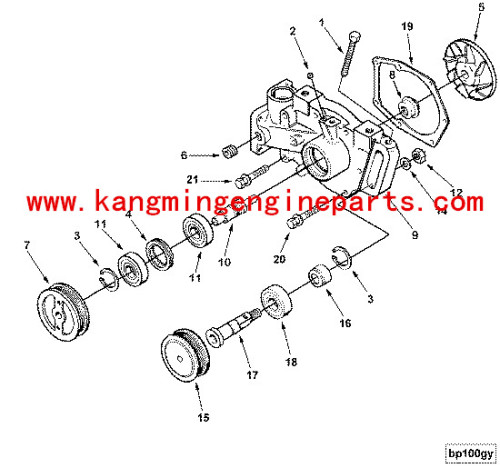 China Pulley Idler 215397 For CCEC cumins 215397 NTA855 spare parts