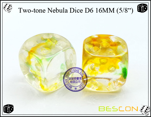 Two-tone Nebula Dice D6 16MM-3 Two-tone Nebula Dice D6 16MM-3