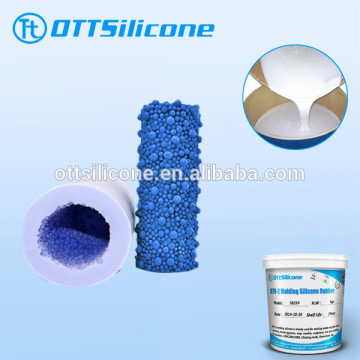 Liquid silicone rubber for candle mold making