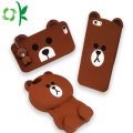 Σχεδίαση Brown Bear 3D υπόθεση σιλικόνης κινητό τηλέφωνο