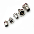 M12 Panel Mounting Lock Waterproof Connector