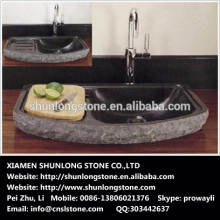 kitchen black granite basin sink, Vegatable Basin stone