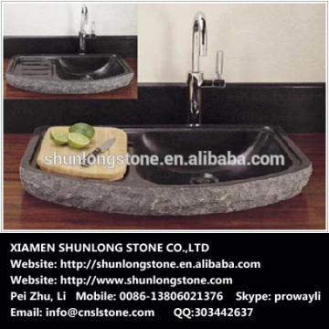 kitchen black granite basin sink, Vegatable Basin stone