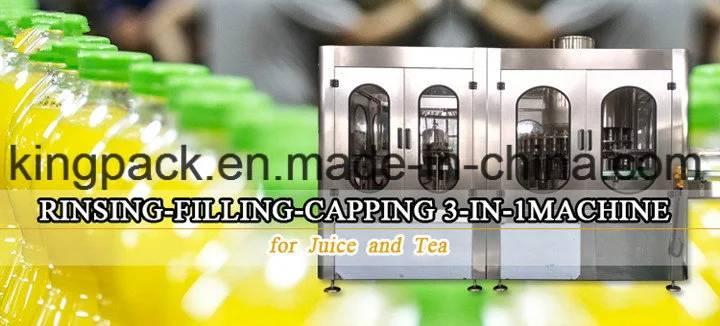 3-in-1 Filling Drinking Pure Water Juice Packing Production Machine Line