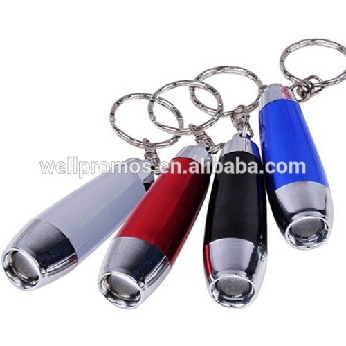 mini small aluminum advertising led key ring torch