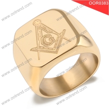 Customized rings is engraved Masonic Logo ,best seller rings 2017 jewelry wholesale china
