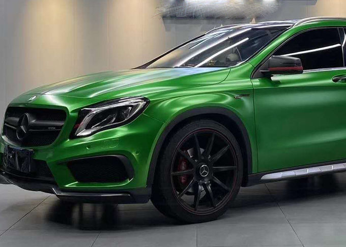 Herpositioneerbaar mat metalen groene vinyl wrap rekbaar 8mil 1