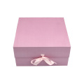 Custom Large Pink Magnetic Folding Packaging Gift Box