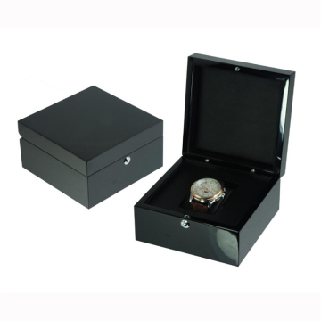 Black Gift Box Single Wooden Watch Box