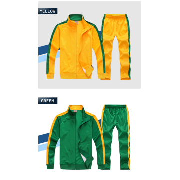 Set da tuta da uomo Set di abbigliamento sportivo con cerniera completa