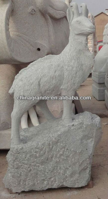 stone sheep sculpture