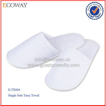 cotton terry open toe slippers for women home soft slippers