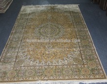 shinning turkey knots hand knotted silk carpet