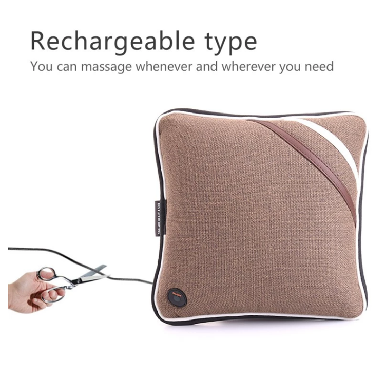 2018Comfortable electric office use rolling kneading massage cushion for relief pain