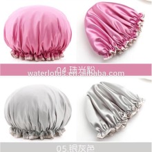 high quality satin shower cap bath cap for women