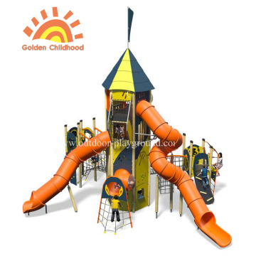 HPL النشاط برج أنبوب الشريحة ملعب للأطفال