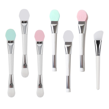 two head silicone facial mask brush