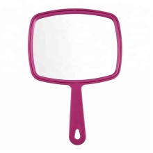 Large Hand Mirror with Handle - Square Black Makeup Mirror
