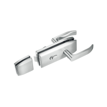 Modern Glass Door Lock with handle