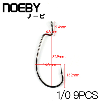 High Carbon Steel Worm Soft Bait Jig Fishing Hooks