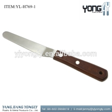 Mini Stainless Steel Cake turner/cake decorating spatula with wooden handle