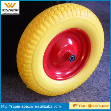 PU foam wheel, wheelbarrow wheel 4.00-8
