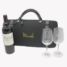 eva foldable champagne bottle case with handle