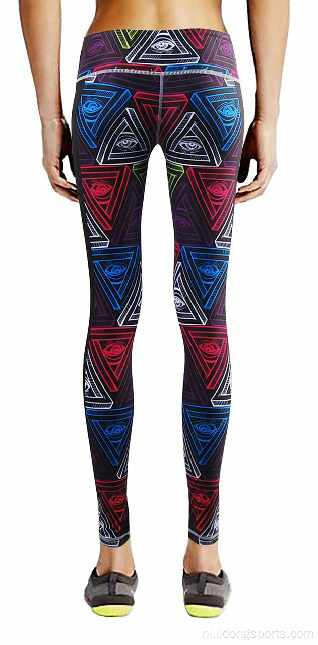 Vrouwen fitness leggings zilver