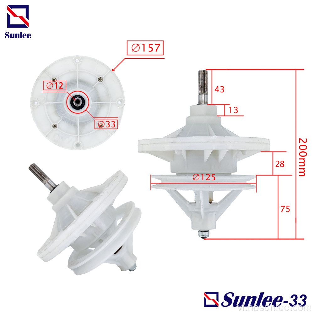 Máy giặt hộp số tấm cao 11 trục