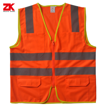 Shot sleeve road reflective vest
