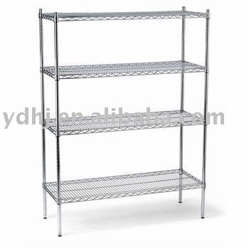 chrome wire shelf/wire metal rack