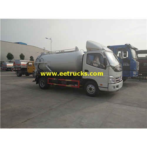 Foton 6000L Sewage Vacuum Trucks