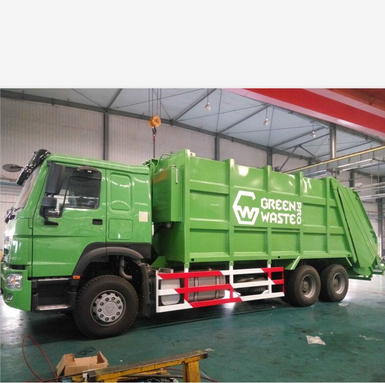 heavy duty sanitation HOWO 6x4 371 hp 28 cbm compression garbage truck