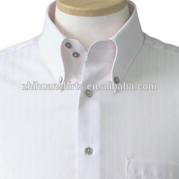 Light Classic Stripe Button-Down Collar Dress Men Shirts