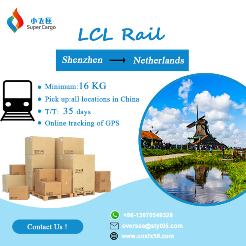 LCL Rail de Shenzhen para Rotterdam