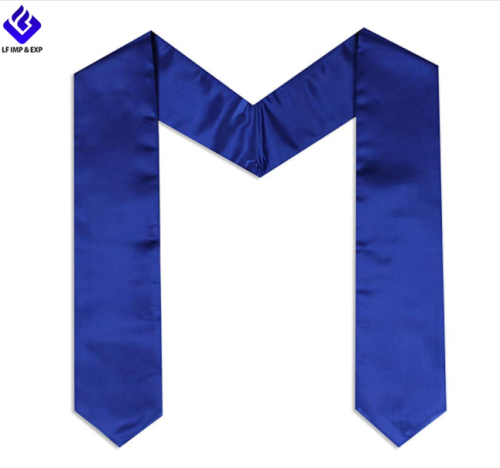 Unisex Adult Plain Graduation Stole 60'' Long In Royal Blue