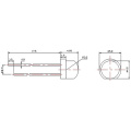 5 mm koelwitte LED 5-6lm strohoed