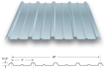 Rugged Rib Exposed Fastener Metal Panel forming machine