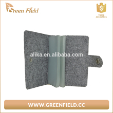 Recycled felt card holder grey felt card holder