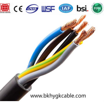 450V 750V Standard Copper Conductor Heavy Duty Insulated Neoprene Sheath Flexible Rubber Cable