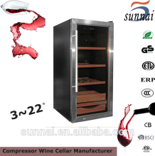 Cigar cooler 70L stainless steel door humidity cooler