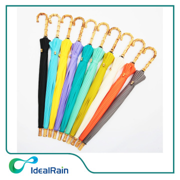 New metal frame windproof color change straight umbrella