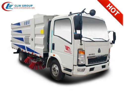 Sinotruck Howo 5cbm runway sweeper truck